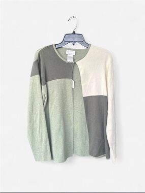 Designers Originals Sage, Olive & Cream Knit Cardigan